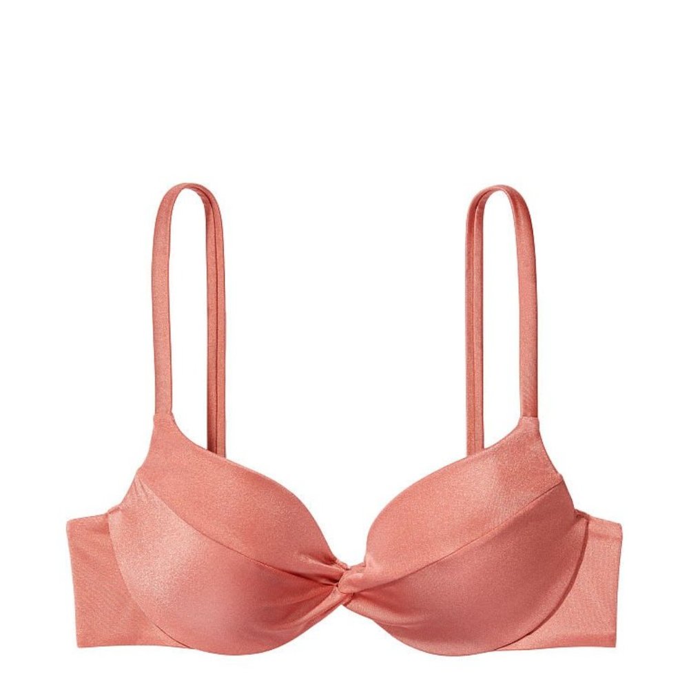 VICTORIA'S SECRET SWIM Twist Removable Push-Up Bikini Top 32B NWT
